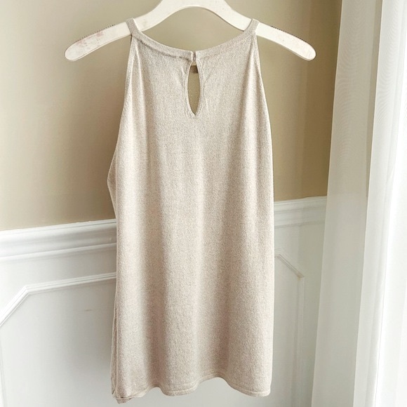 WHBM size M Sheer Yoke Shimmer Tank Top - Picture 11 of 16